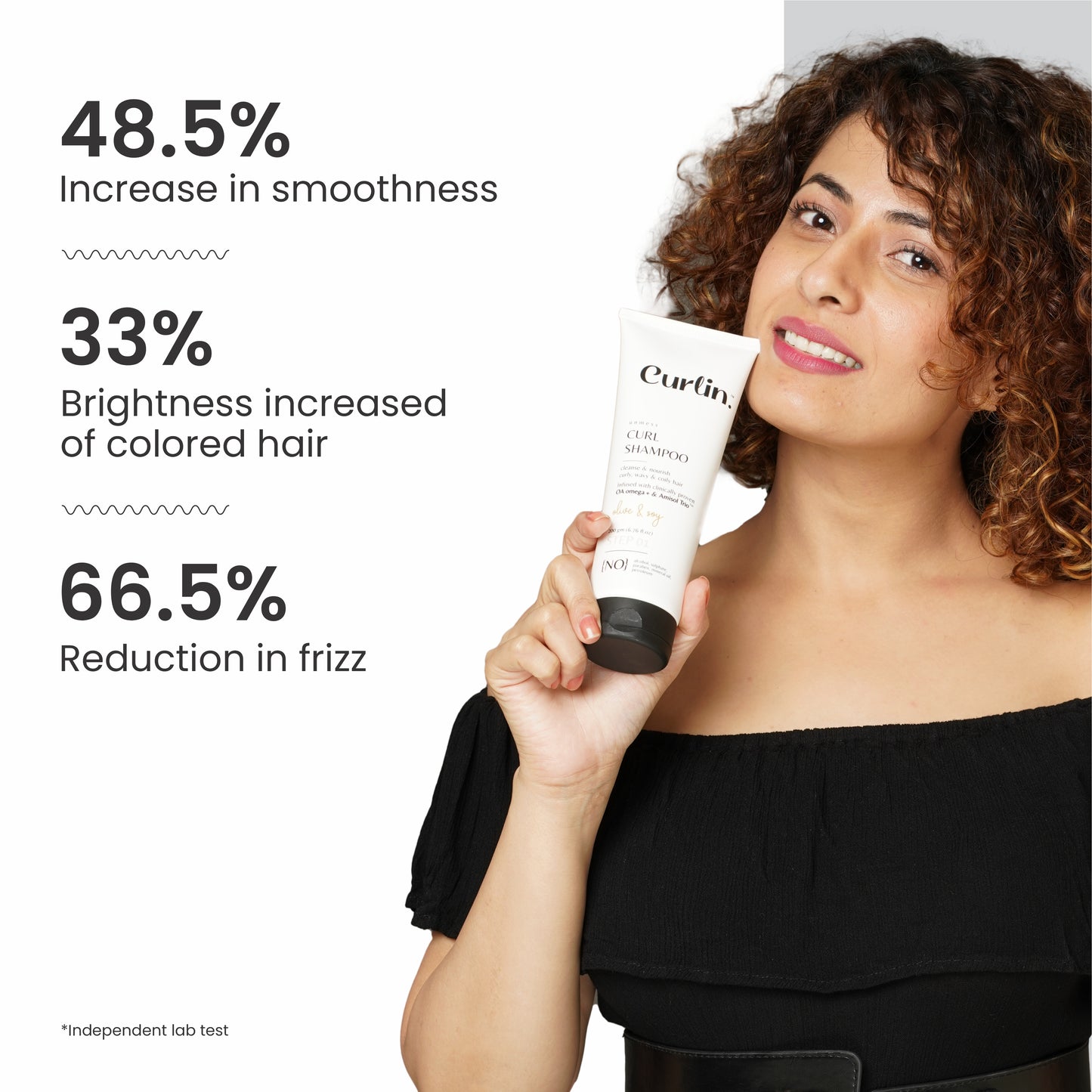 Frizz Control and Scalp Cleansing Shampoo for curly and wavy hair | Sulphate, Paraben, Alcohol Free | 200g